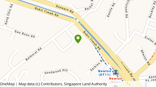 Map showing the location of Balmoral Residences