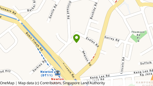 Map showing the location of Residences @ Evelyn