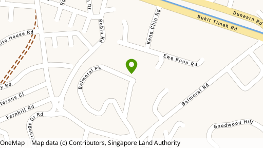 Map showing the location of Pinewood Gardens