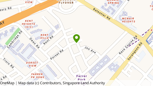 Map showing the location of 65 Sing Avenue