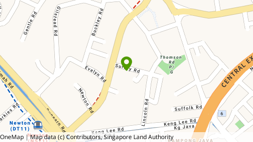 Map showing the location of Surrey Mansion