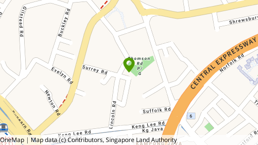 Map showing the location of Rosevale