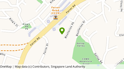 Map showing the location of Woollerton Park Apartment