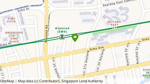 Map showing the location of 94 Lorong 27 Geylang