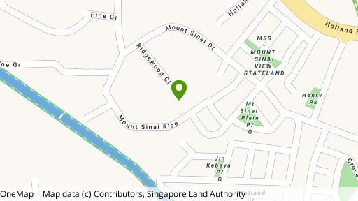 Map showing the location of Ridgewood Condominium