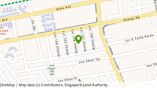Map showing the location of The Elegance @ Changi