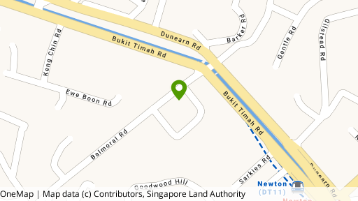 Map showing the location of Balmoral View