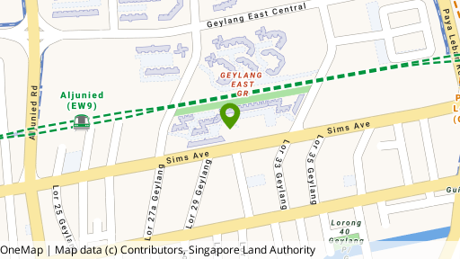 Map showing the location of Centra Heights