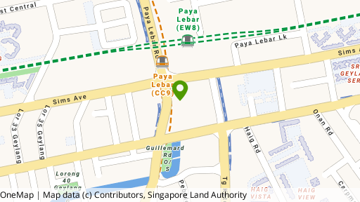 Map showing the location of Park Place Residences at Plq