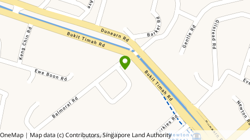 Map showing the location of Balmoral Place