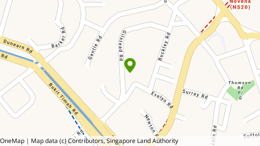 Map showing the location of 28 Gilstead Road