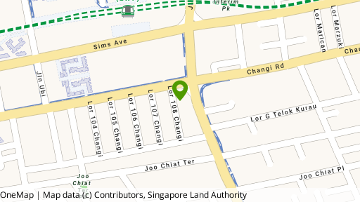Map showing the location of Suites @ Changi