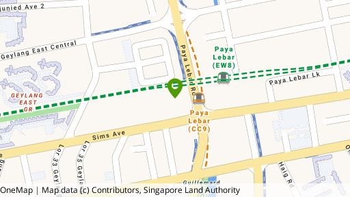 Map showing the location of Paya Lebar Residences