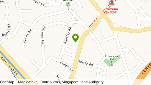 Map showing the location of Newton Lodge