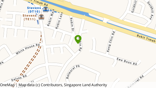Map showing the location of Jade Garden