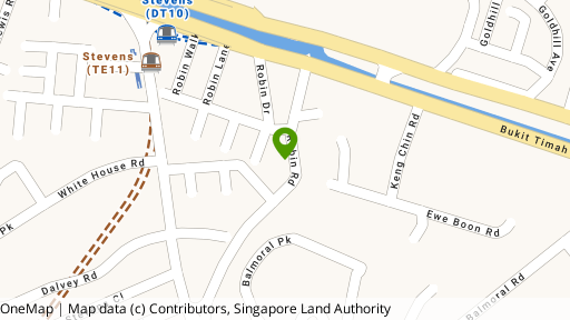Map showing the location of Jade Garden