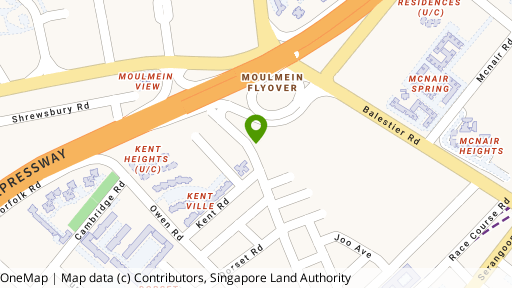 Map showing the location of Hong Building