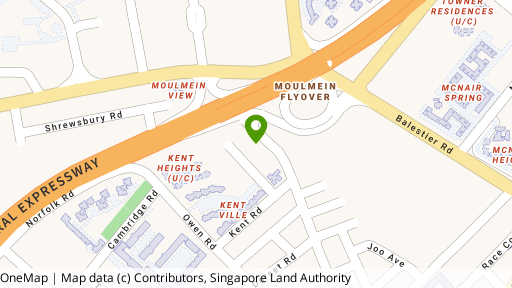 Map showing the location of Rangoon View