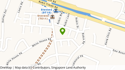 Map showing the location of Stevens Loft