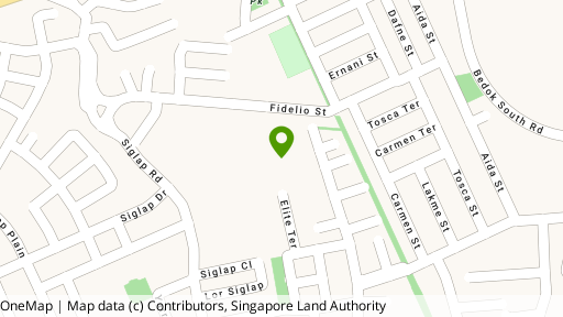 Map showing the location of Park East