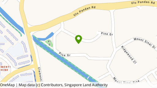 Map showing the location of Pine Grove