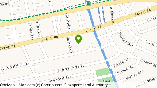 Map showing the location of East Bay Gardens