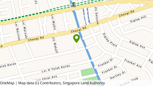 Map showing the location of 105 Lorong G
