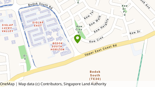 Map showing the location of Kew Residencia