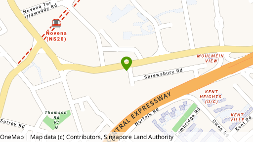 Map showing the location of 4 Shrewsbury Road