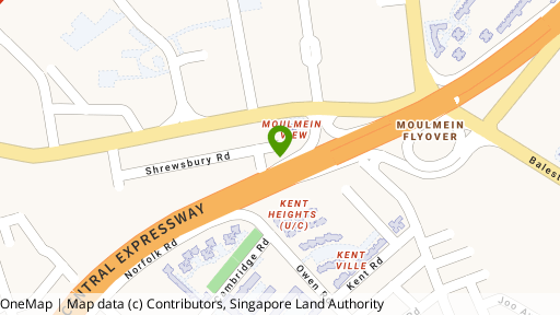 Map showing the location of 110 Shrewsbury Road