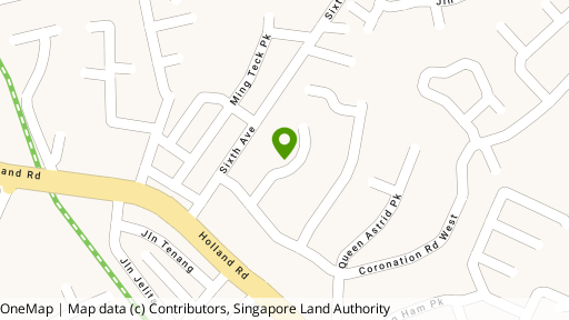 Map showing the location of Queen Astrid Gardens