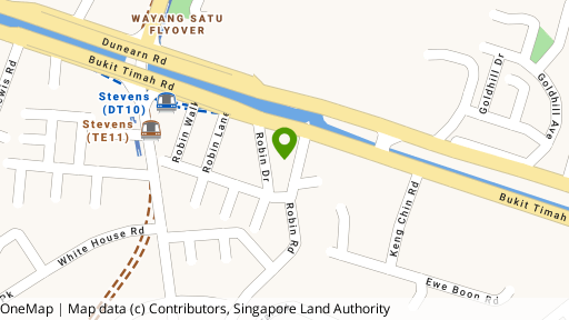 Map showing the location of Robin Residences