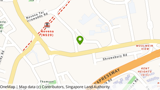 Map showing the location of Apleton View