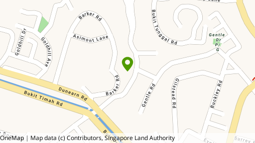 Map showing the location of Chancery Park