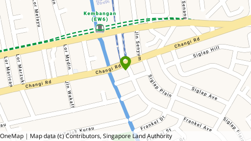 Map showing the location of 500B Changi Road