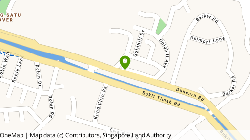 Map showing the location of Goldhill Gardens