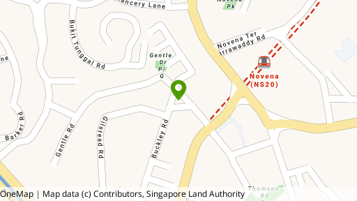 Map showing the location of Gentle View