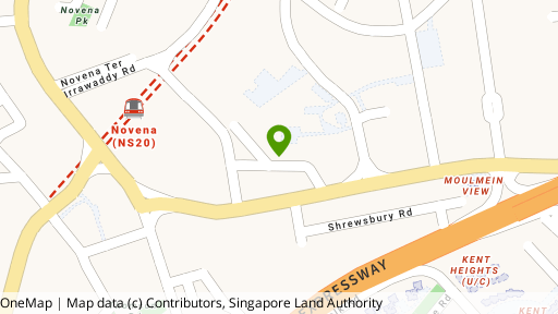 Map showing the location of City Edge