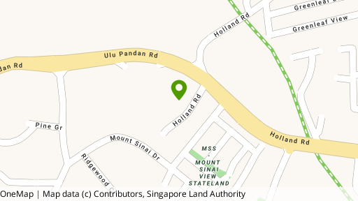 Map showing the location of Allsworth Park