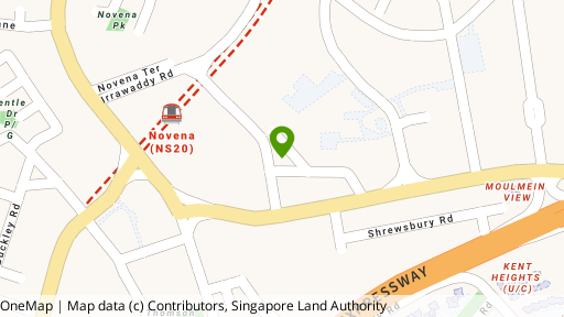 Map showing the location of Neu at Novena