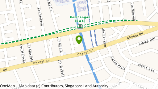 Map showing the location of Kingston Terrace