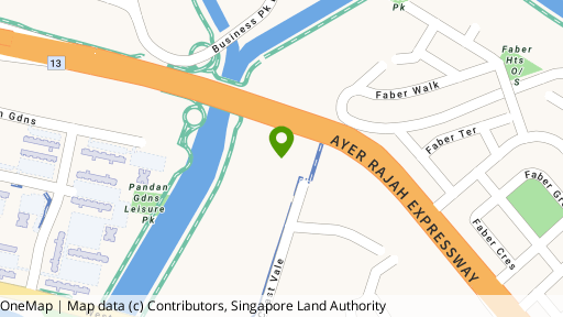 Map showing the location of Parc Riviera