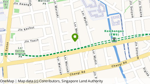 Map showing the location of Palmera East