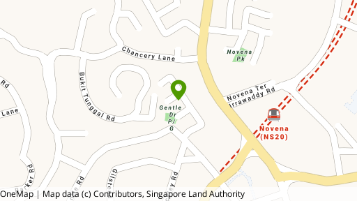 Map showing the location of Gentle Villas