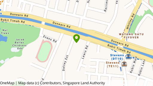 Map showing the location of Dalvey Court