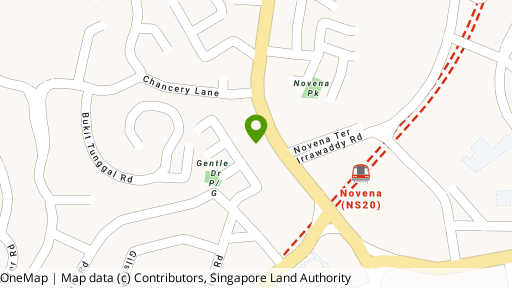 Map showing the location of Novena Regency