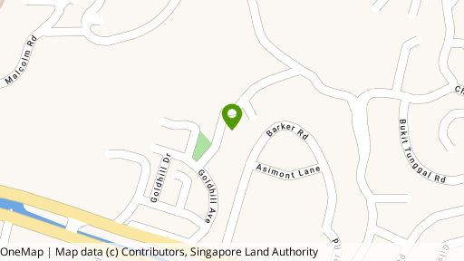 Map showing the location of Mount Rosie Garden