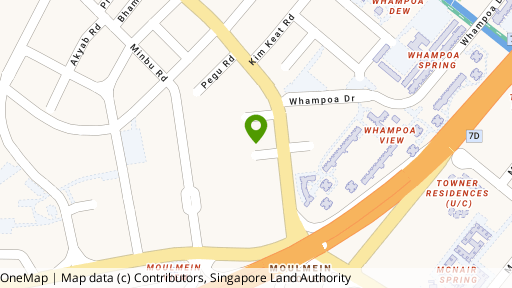 Map showing the location of Scenic Heights