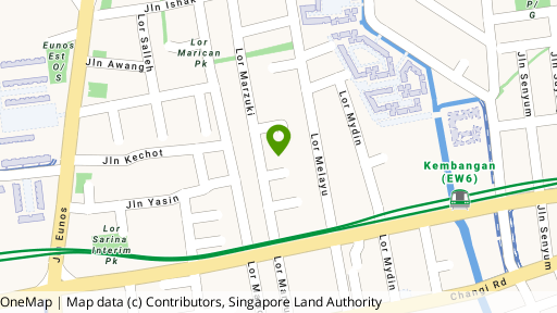 Map showing the location of Marzuki Lodge