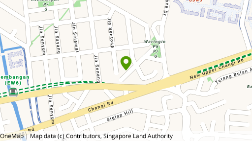 Map showing the location of 12 Waringin Park